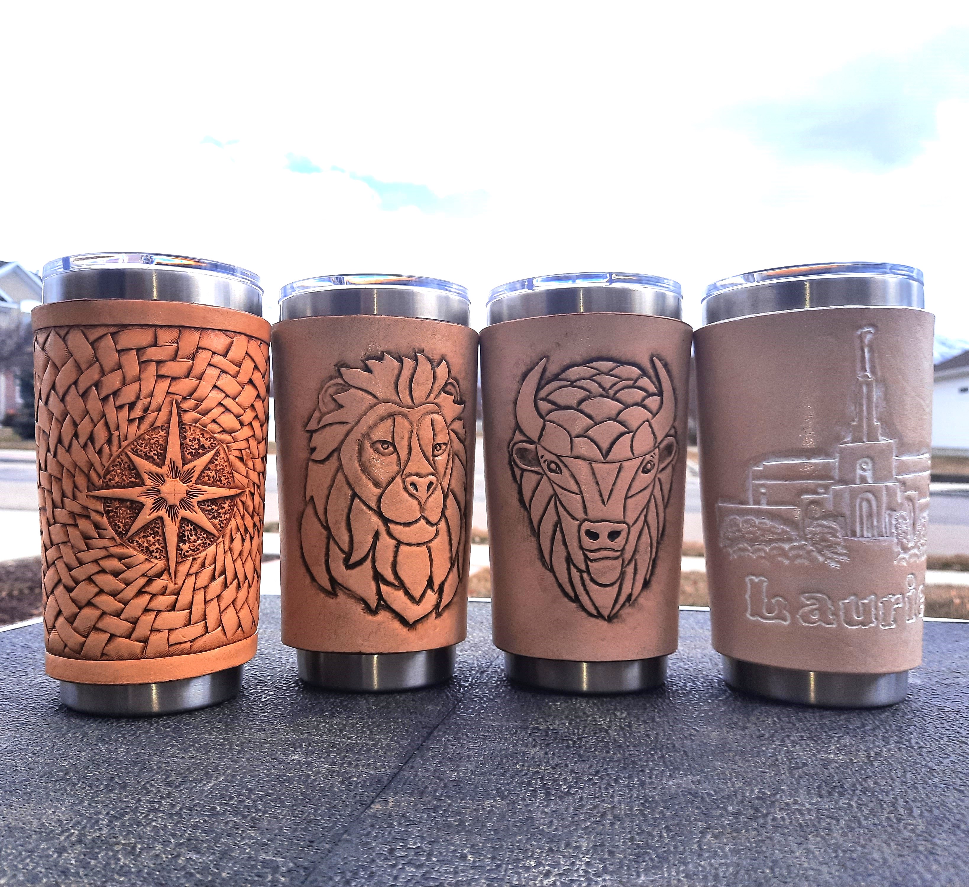 leather yeti covers - one customized
