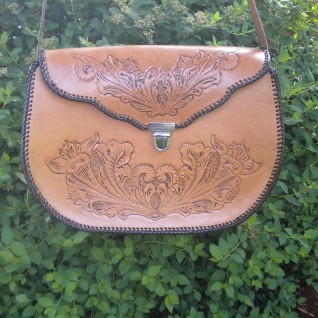 vintage leather purse